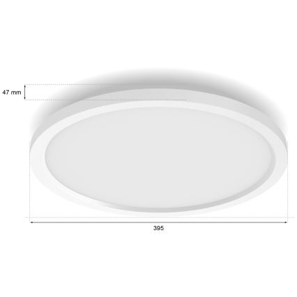 Philips - Ρυθμιζόμενο LED φωτιστικό οροφής Hue AURELLE LED/21W/230V 2200-6500K διάμ. 39,5 cm λευκό