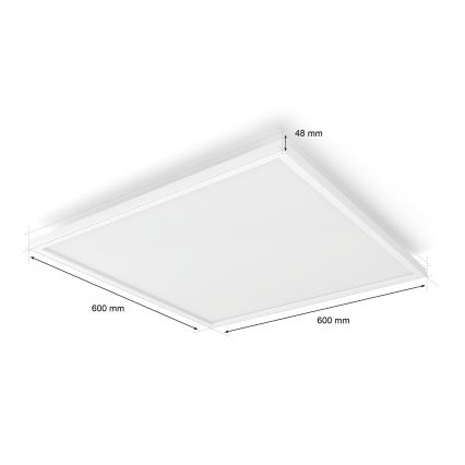 Philips - Ρυθμιζόμενο φωτιστικό οροφής LED Hue AURELLE LED/39W/230V 2200-6500K 60x60 cm λευκό