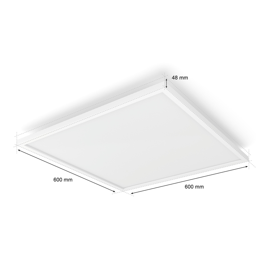 Philips - Ρυθμιζόμενο φωτιστικό οροφής LED Hue AURELLE LED/39W/230V 2200-6500K 60x60 cm λευκό