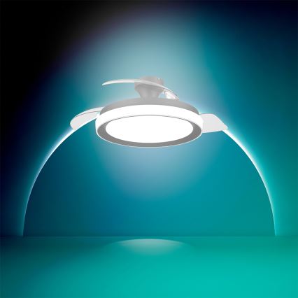 Philips - Ρυθμιζόμενο LED οροφής φωτιστικό με ανεμιστήρα BLISS LED/35W/230V μαύρο + τηλεχειριστήριο