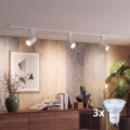 Philips - Ρυθμιζόμενο LED σποτ σε σύστημα ράγας EASYLINK 3xGU10/7W/230V 1 m λευκό