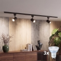 Philips - Ρυθμιζόμενο LED σποτ για σύστημα ράγας EASYLINK 3x GU10/7W/230V 1 m μαύρο