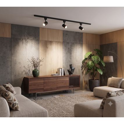 Philips - LED ρυθμιζόμενο σποτ σε σύστημα ράγας EASYLINK 3xGU10/6,2W/230V 2200-2700K 1m μαύρο
