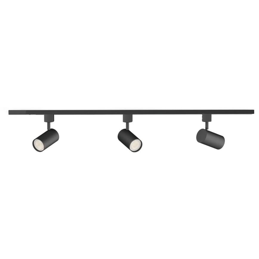Philips - LED ρυθμιζόμενο σποτ σε σύστημα ράγας EASYLINK 3xGU10/6,2W/230V 2200-2700K 1m μαύρο