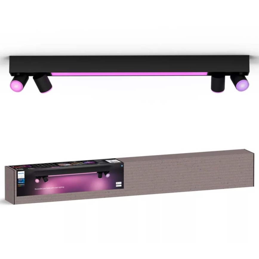 Philips - Ρυθμιζόμενο LED RGBW φωτιστικό σημείου Hue CENTRIS 4xGU10/4,2W/230V + LED/11W 2000-6500K