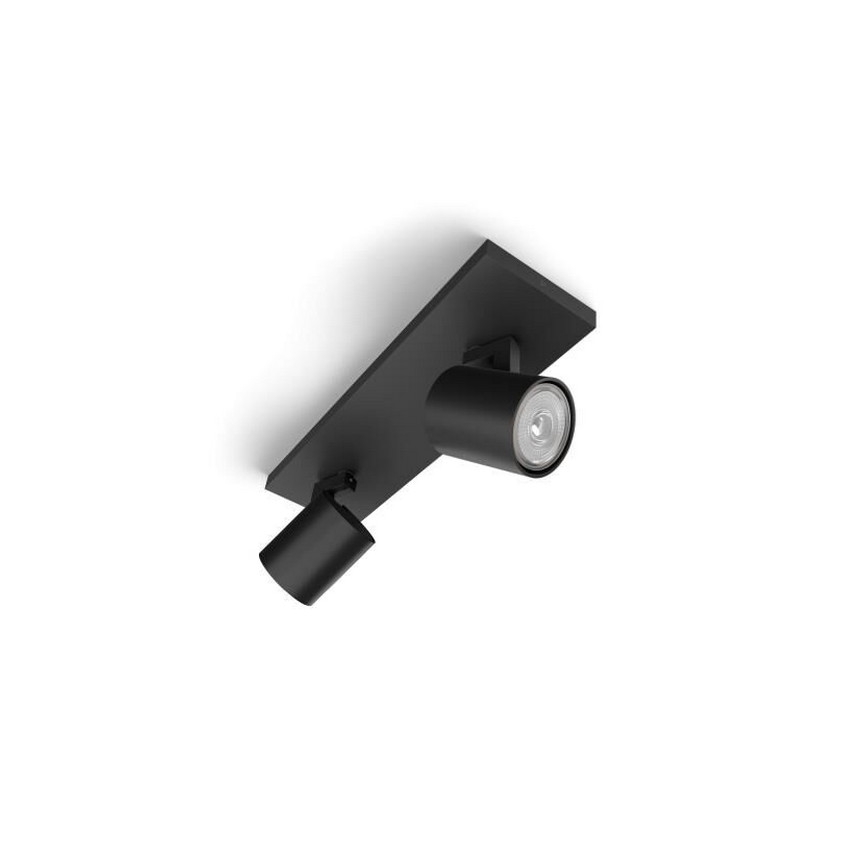 Philips - Ρυθμιζόμενο LED σποτ RGBW RUNNER 2xGU10/6,5W/230V 2700-6500K μαύρο