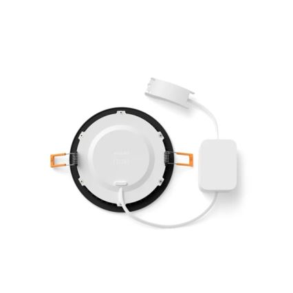 Philips - LED RGBW Ρυθμιζόμενο χωνευτό φωτιστικό μπάνιου Hue SLIM LED/12W/230V 1000-20000K μαύρο IP44