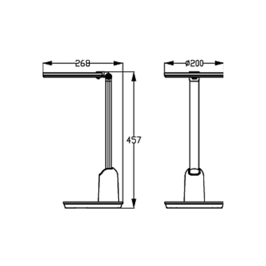 Philips - Ρυθμιζόμενο LED Επιτραπέζιο Φωτιστικό Αφής EINSTEIN SCENE SWITCH LED/15W/230V 2800/4000/5100K CRI94