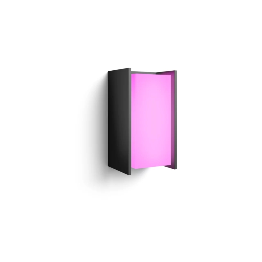 Philips - Ρυθμιζόμενη LED εξωτερική απλίκα τοίχου Hue TURACO White And Color Ambiance 1xE27/8,1W/230V 1000-20000K