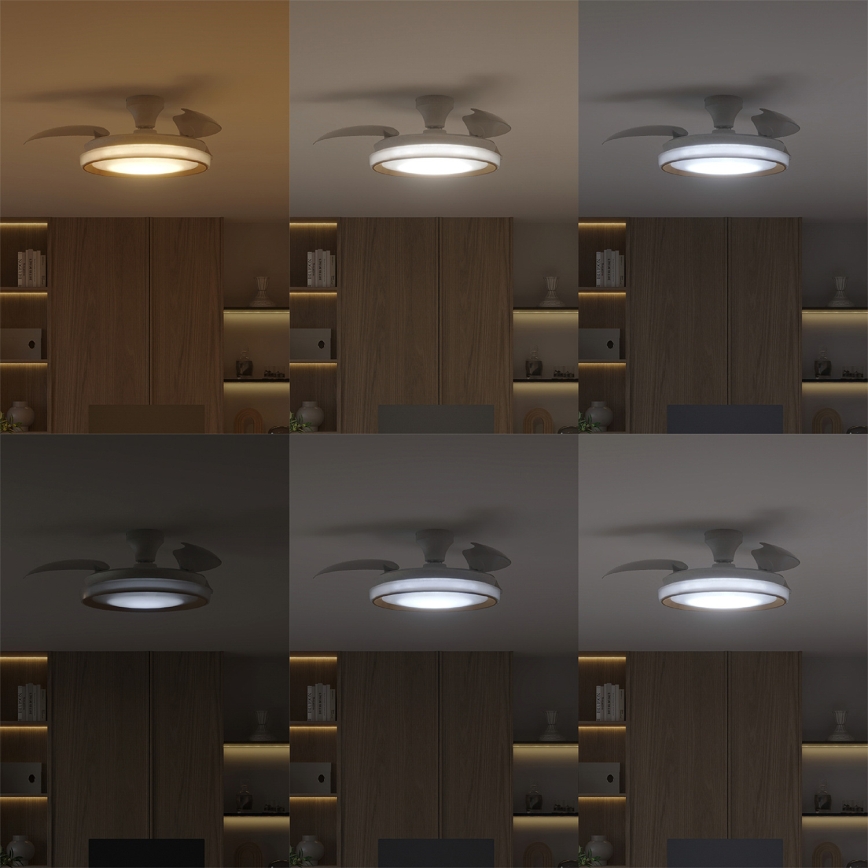 Philips - Ρυθμιζόμενο LED φωτιστικό οροφής με ανεμιστήρα BLISS LED/35W/230V σε χρυσό + τηλεχειριστήριο