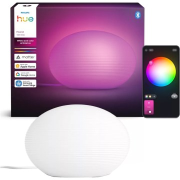 Philips - Ρυθμιζόμενο επιτραπέζιο φωτιστικό LED RGB Hue FLOURISH White And Color Ambiance 1xE27/8,1W/230V 1000-20000K