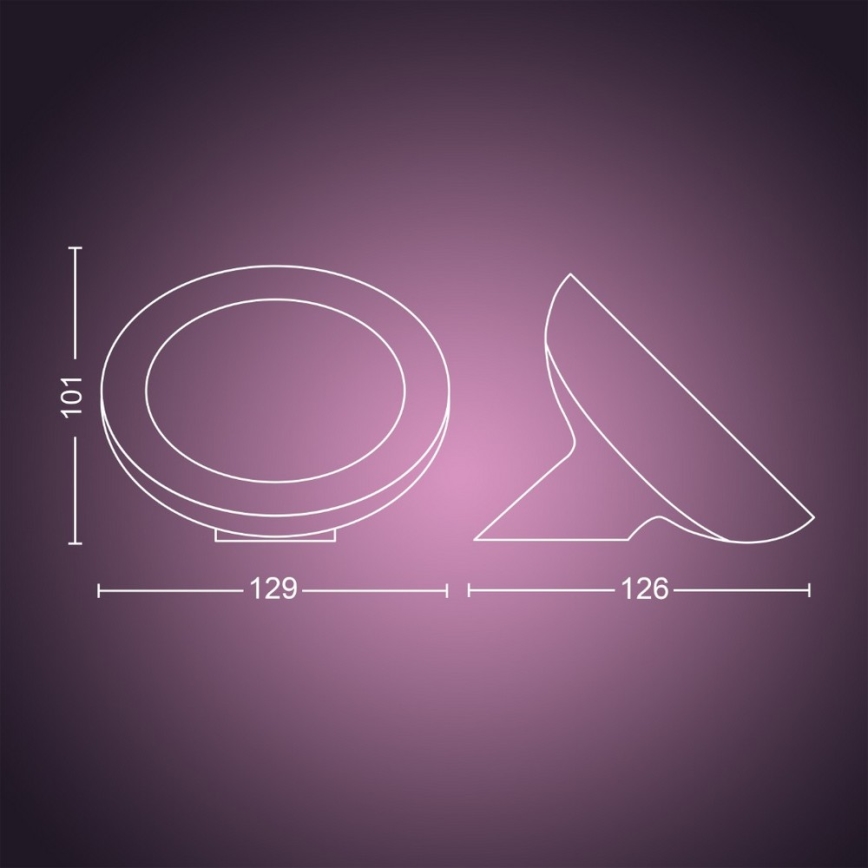 Philips - Ρυθμιζόμενο επιτραπέζιο φωτιστικό RGB LED Hue BLOOM LED/7,1W/230V