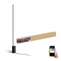 Philips - Ρυθμιζόμενο επιδαπέδιο φωτιστικό LED RGBW Hue SIGNE LED/29W/230V 2000-6500K μαύρο