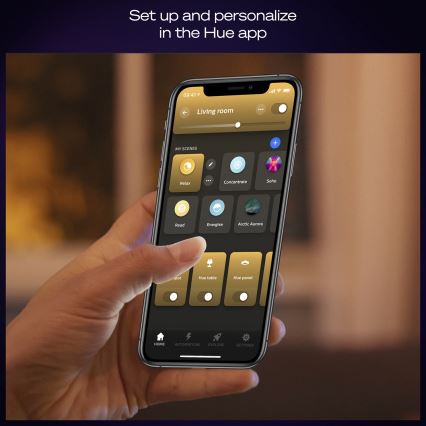 Philips - Ρυθμιζόμενο LED φωτιστικό οροφής Hue AURELLE LED/21W/230V 2200-6500K διάμ. 39,5 cm μαύρο