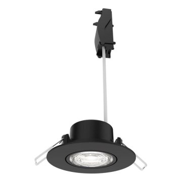 Philips - Ρυθμιζόμενο χωνευτό LED φωτιστικό CILANTRO LED/5W/230V 2700K μαύρο