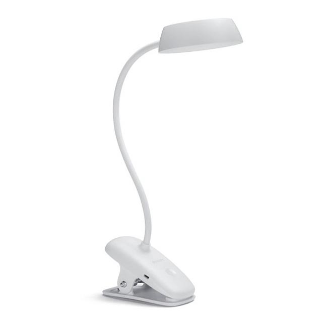 Philips - Ρυθμιζόμενος LED φωτισμός με κλιπ DONUTCLIP LED/3W/5V 1200 mAh CRI 90 λευκό