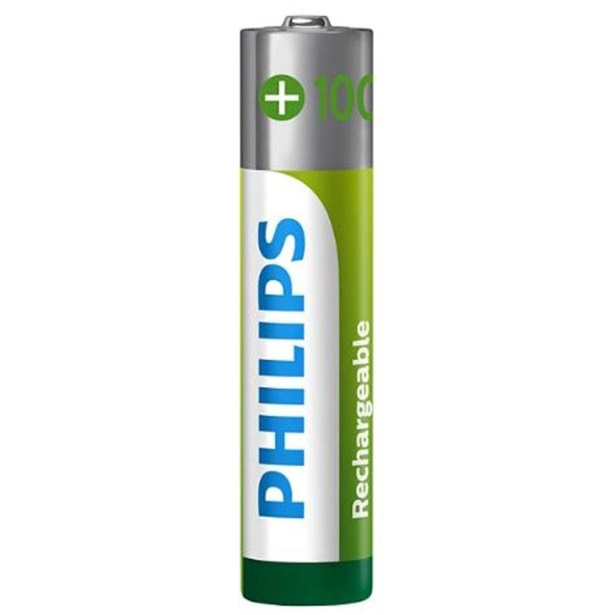 Philips R03B4RTU10/10 - 4 τμχ Επαναφορτιζόμενη μπαταρία AAA NiMH/1,2V/1000 mAh