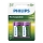 Philips R14B2A300/10 - 2 τμχ Επαναφορτιζόμενη μπαταρία C MULTILIFE NiMH/1,2V/3000 mAh