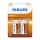 Philips R14L2B/10 - 2 τμχ Μπαταρία χλωριούχου ψευδαργύρου C LONGLIFE 1,5V 2800mAh