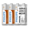 Philips R6L4F/10 - 4 τεμ. Μπαταρία ψευδαργύρου-χλωριδίου AA LONGLIFE 1,5V 900mAh