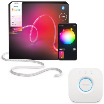 Philips - RGBW LED ταινία με ρύθμιση φωτεινότητας Hue FLUX 3m LED/29W/230V 2200-6500K + Hue bridge