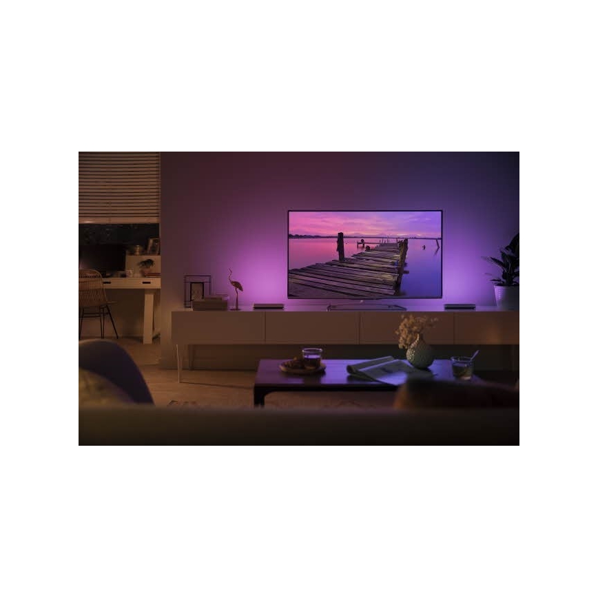 Philips – SET 2× LED RGB Dimming επιτραπέζιες λάμπες Hue PLAY DUAL PACK White And Colour Ambiance LED/6W/230V λευκό