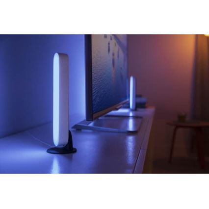 Philips – SET 2× LED RGB Dimming επιτραπέζιες λάμπες Hue PLAY DUAL PACK White And Colour Ambiance LED/6W/230V λευκό