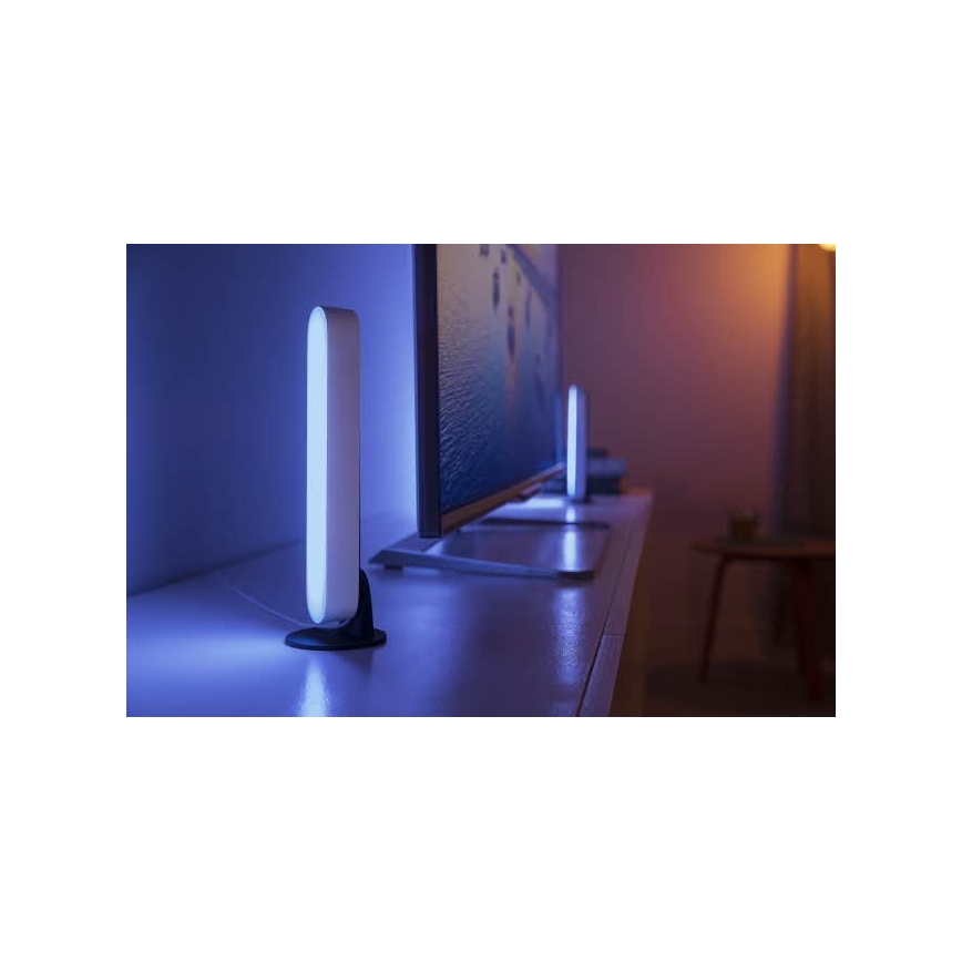 Philips – SET 2× LED RGB Dimming επιτραπέζιες λάμπες Hue PLAY DUAL PACK White And Colour Ambiance LED/6W/230V λευκό