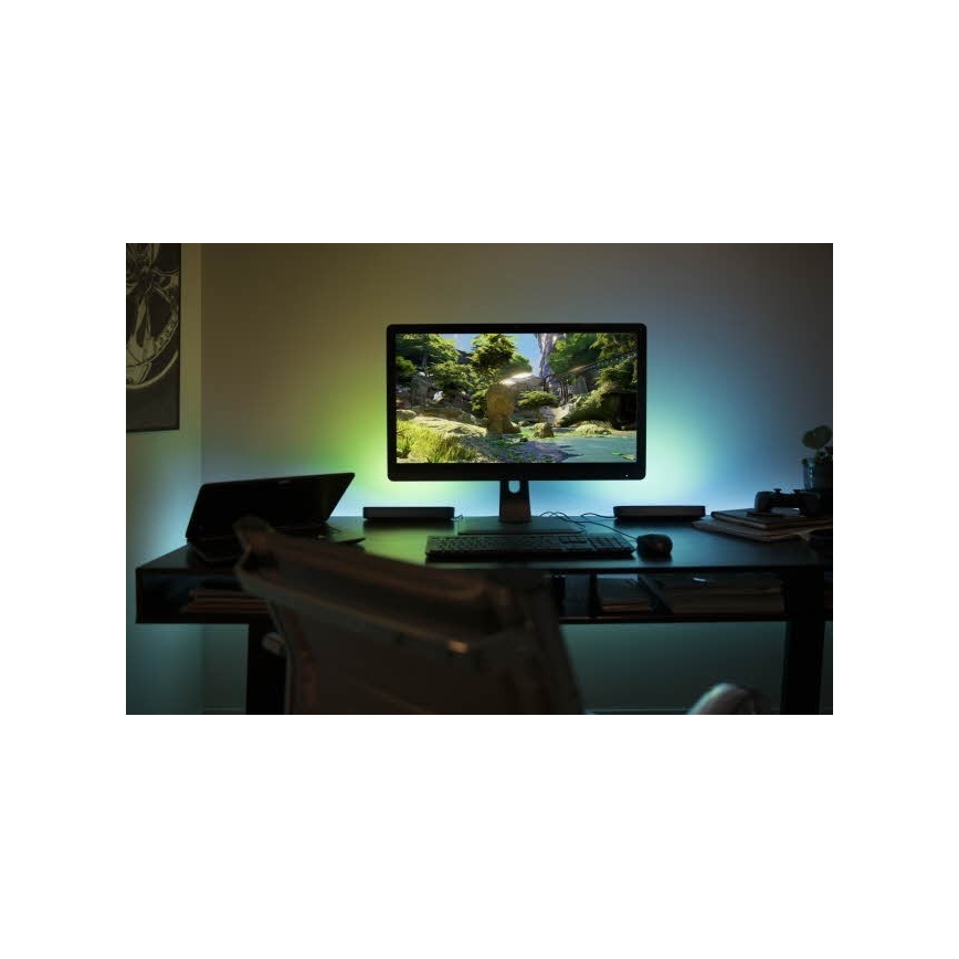 Philips - SET 2x  LED RGB Dimmable λάμπα γραφείου Hue PLAY White And Color Ambiance  LED/6W/230V