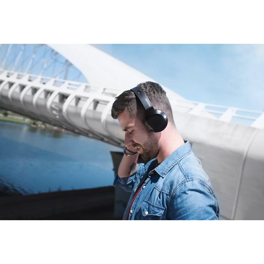 Philips SHB3075BK/00 - Ασύρματα ακουστικά με Bluetooth BASS μαύρα