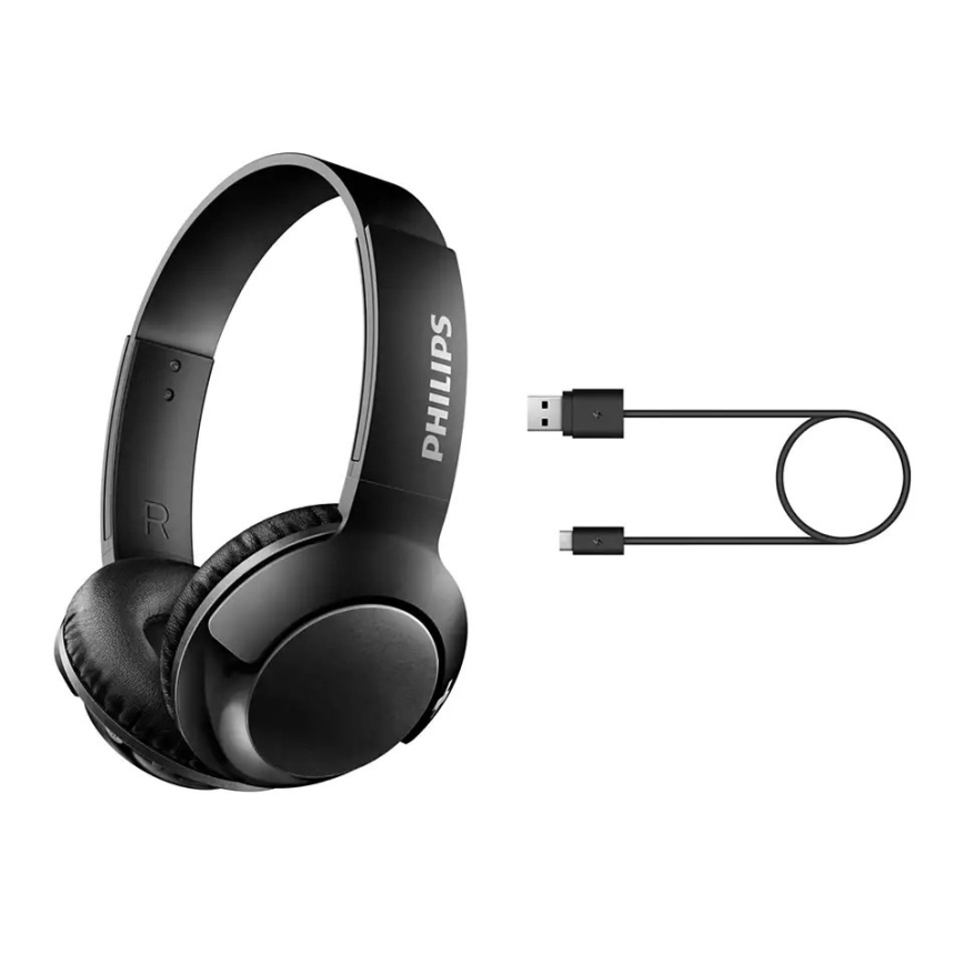 Philips SHB3075BK/00 - Ασύρματα ακουστικά με Bluetooth BASS μαύρα
