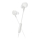 Philips TAE4105WT/00 - Earphones με μικρόφωνο JACK 3,5 mm λευκό