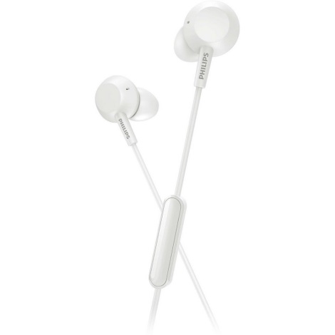 Philips TAE4105WT/00 - Ακουστικά Bluetooth με μικρόφωνο JACK 3,5 mm λευκό