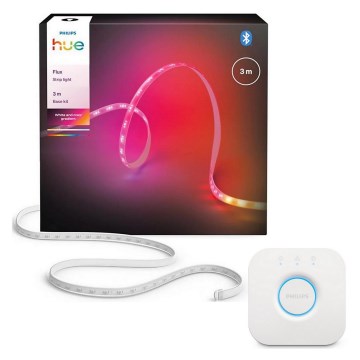 Philips - Ταινία LED RGBW ρυθμιζόμενου φωτισμού Hue FLUX 3m LED/12W/230V 2200-6500K + Hue Bridge