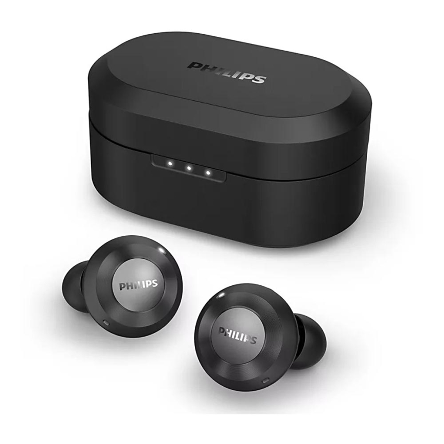 Philips TAT8505BK/00 - Ασύρματα ακουστικά IPX4 2x 55 mAh + 560 mAh μαύρο
