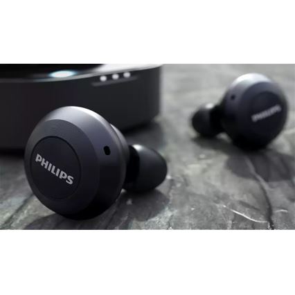 Philips TAT8505BK/00 - Ασύρματα ακουστικά IPX4 2x 55 mAh + 560 mAh μαύρο