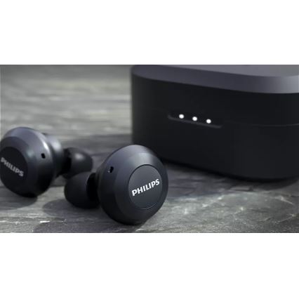 Philips TAT8505BK/00 - Ασύρματα ακουστικά IPX4 2x 55 mAh + 560 mAh μαύρο