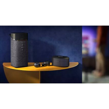 Philips TAT8505BK/00 - Ασύρματα ακουστικά IPX4 2x 55 mAh + 560 mAh μαύρο