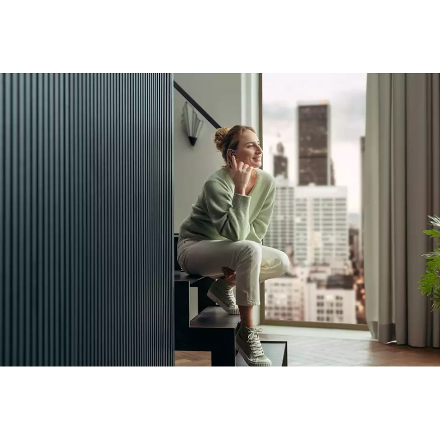 Philips TAT8505BK/00 - Ασύρματα ακουστικά IPX4 2x 55 mAh + 560 mAh μαύρο