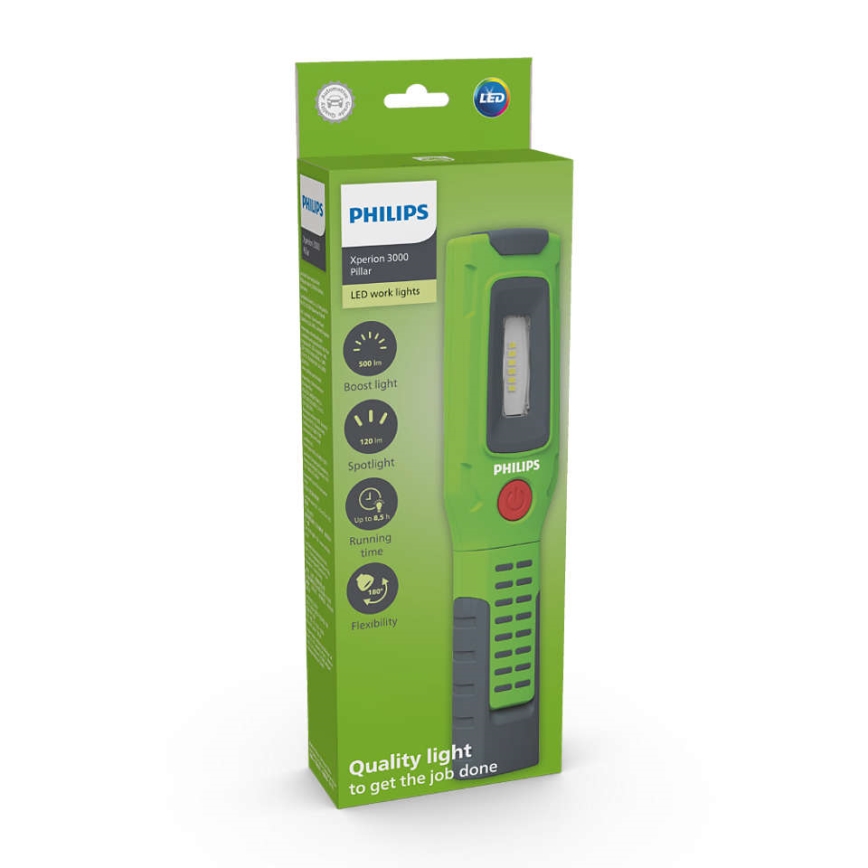 Philips X30PILLX1-Επαναφορτιζόμενος φακός LED XPERION LED/5W/3,7V 200 lm 2500 mAh 6000K