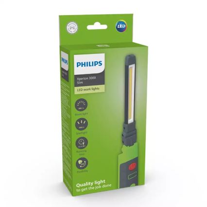 Philips X30SLIMX1 - LED Dimmable επαναφορτιζόμενος φακός XPERION LED/5W/3,7V 500 lm 2500mAh