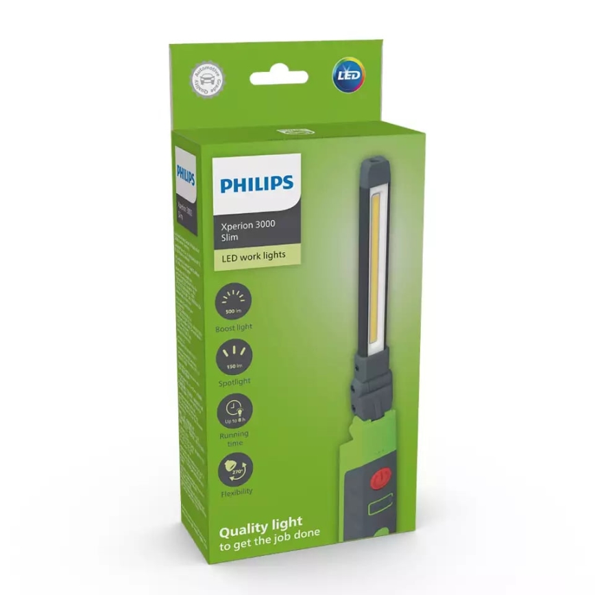 Philips X30SLIMX1 - LED Dimming επαναφορτιζόμενος φακός XPERION LED/5W/3,7V 500 γυαλιστερό 2500 mAh