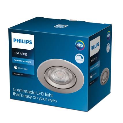 Philips - Xωνευτό φωτιστικό LED LED/5W/230V 2700K