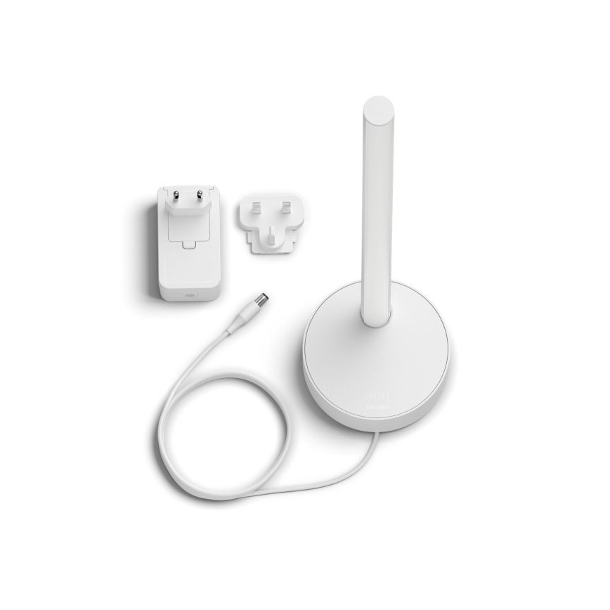 Philips - Επιτραπέζιο φωτιστικό LED RGB Dimmable Hue SIGNE LED/12W/230V 2000-6500K λευκό