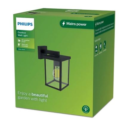Philips - Επιτοίχιο φωτιστικό εξωτερικού χώρου BELLINI 1xE27/25W/230V IP44