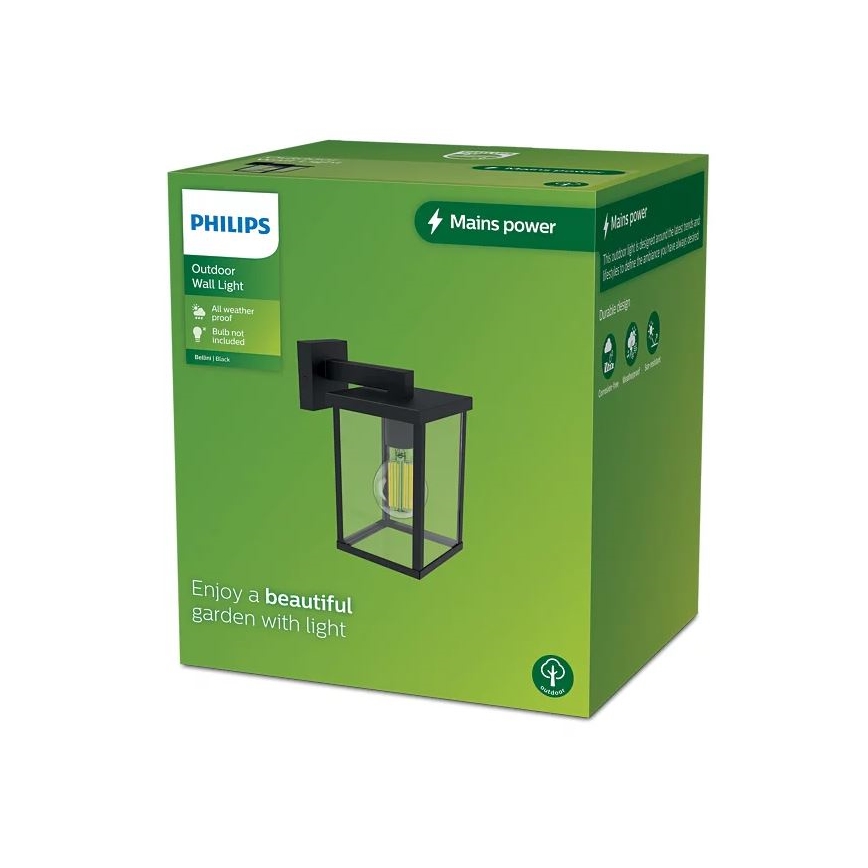 Philips - Επιτοίχιο φωτιστικό εξωτερικού χώρου BELLINI 1xE27/25W/230V IP44