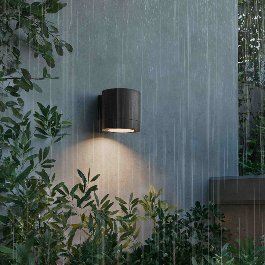 Philips - Επιτοίχιο φωτιστικό εξωτερικού χώρου FYLX 1xGU10/5W/230V μαύρο IP44