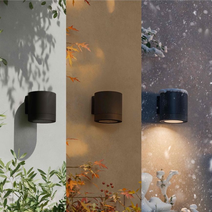 Philips - Επιτοίχιο φωτιστικό εξωτερικού χώρου FYLX 1xGU10/5W/230V μαύρο IP44