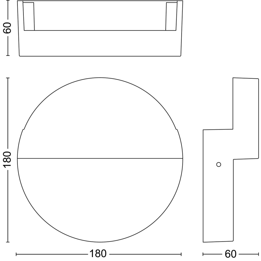 Philips - Επιτοίχιο φωτιστικό εξωτερικού χώρου LED VALOR LED/4,3W/230V 2700K IP44