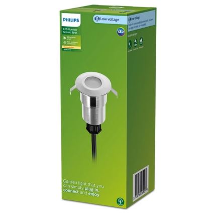 Philips - Εντοιχιζόμενο εξωτερικό φωτιστικό LED SPORE LED/1W/24V IP67